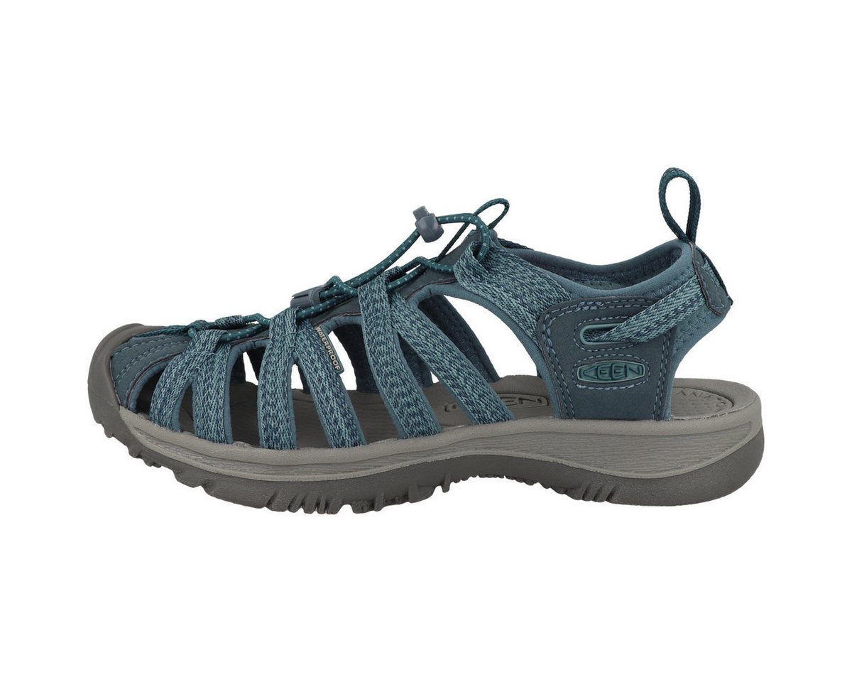 Keen Whisper Damen Sandale Sandaletten, Sommerschuhe, Badeschuhe, Riemchen, Schlappen (blau)