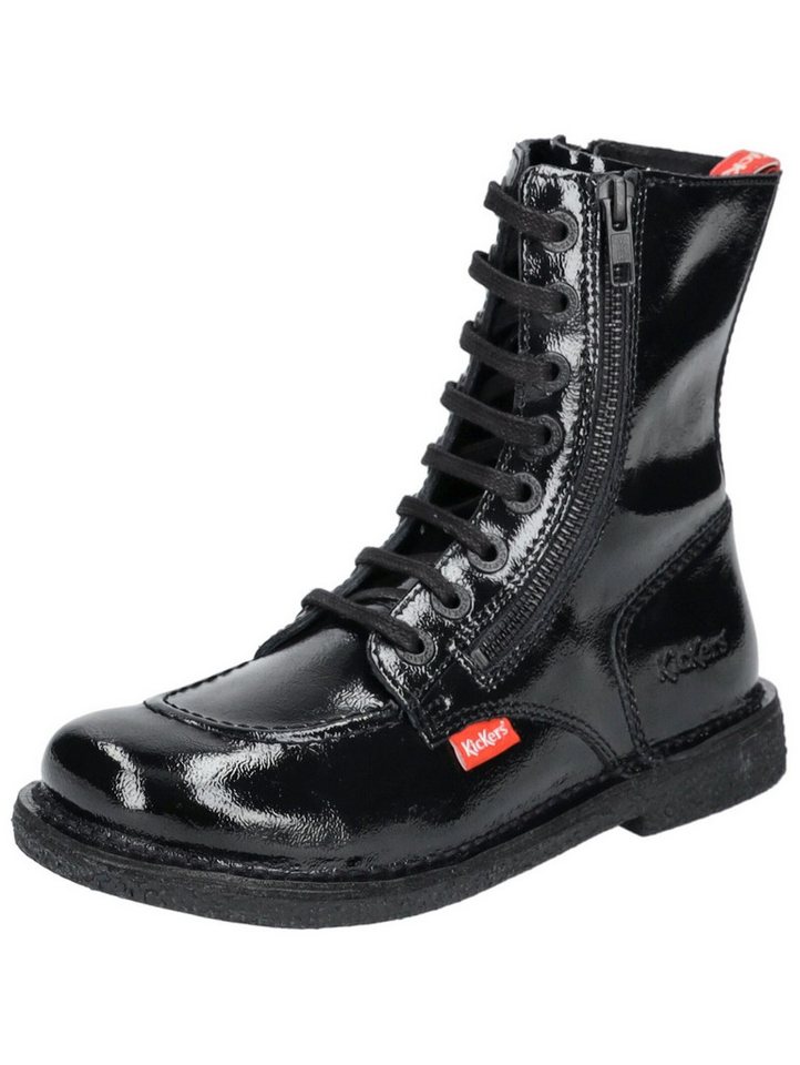 Kickers Stiefelette Leder Schnürstiefelette (schwarz)