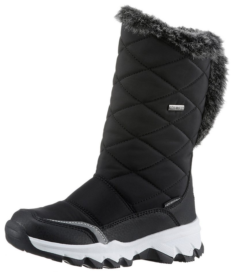 KIDSWORLD Randers Snowboots, Winterstiefel, Klettstiefel mit wasserabweisender Comfortex-Membrane