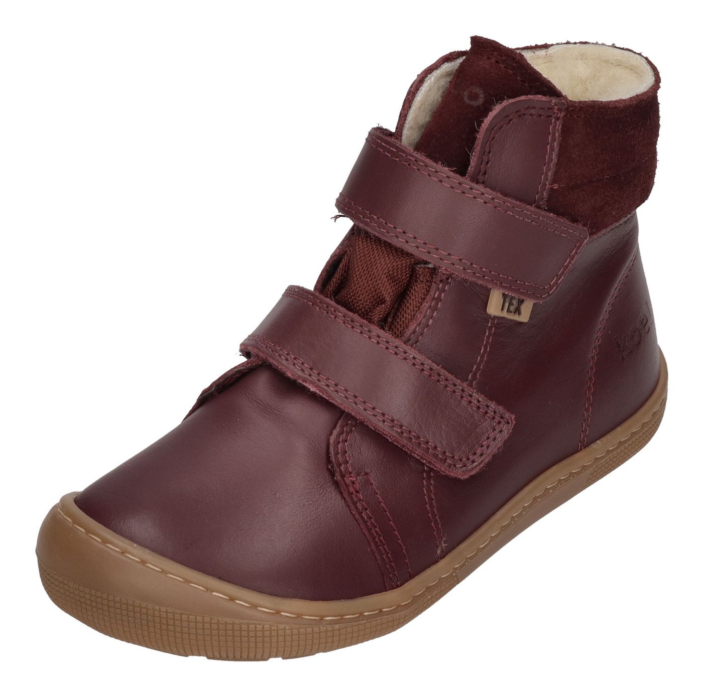 Koel DEMIL NAPA WP WOOL Barfußschuh Bordo