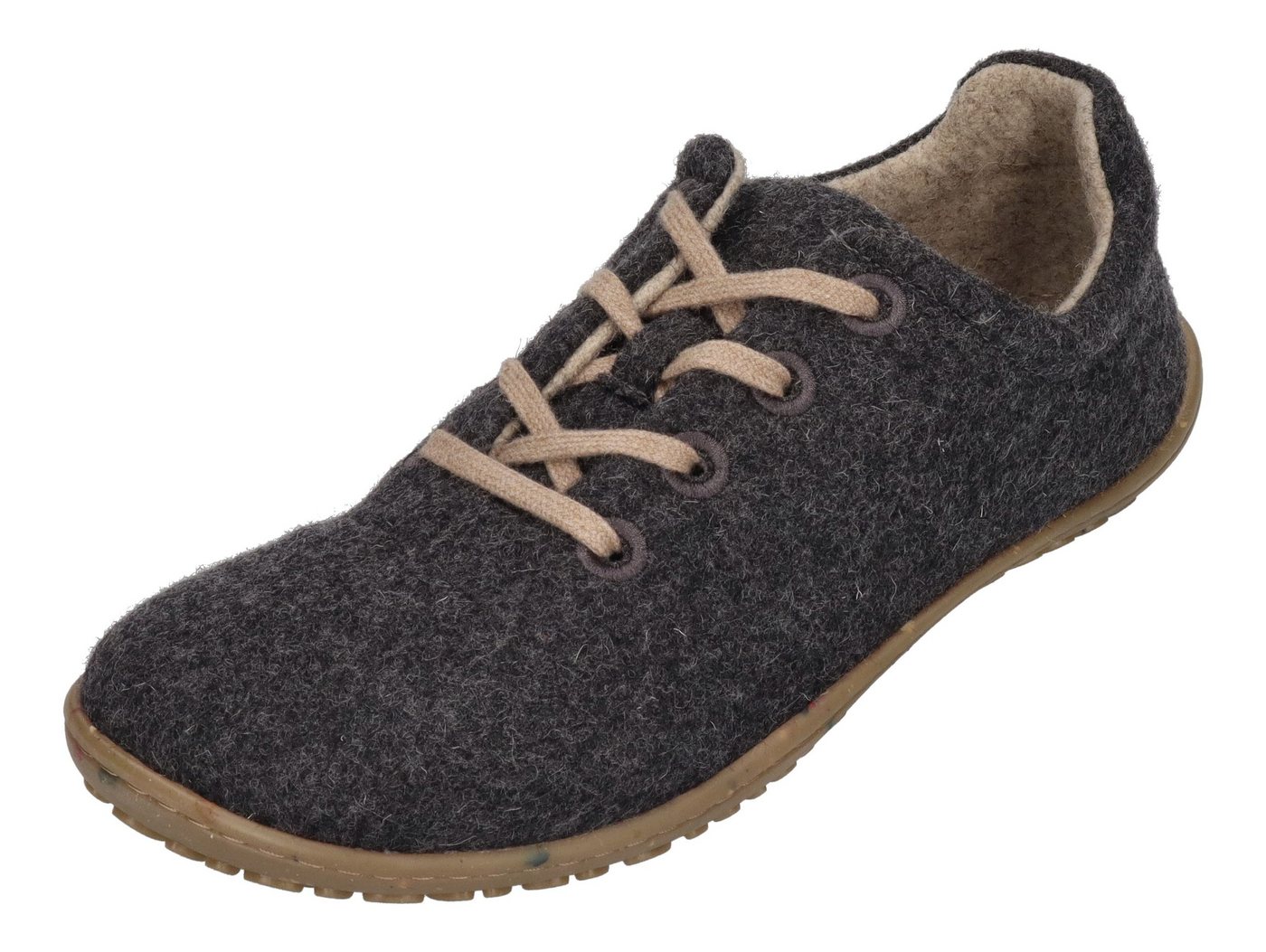 Koel INES ECO MERINO Barfußschuh dark grey