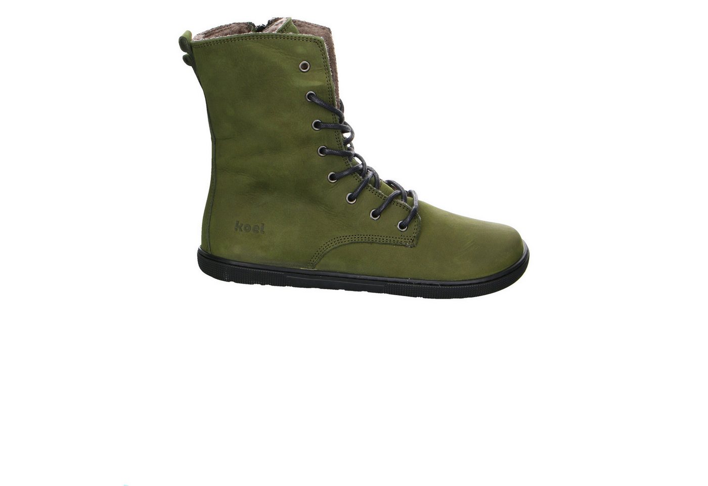 Koel Nubuk Schnürstiefelette grün Stiefelette