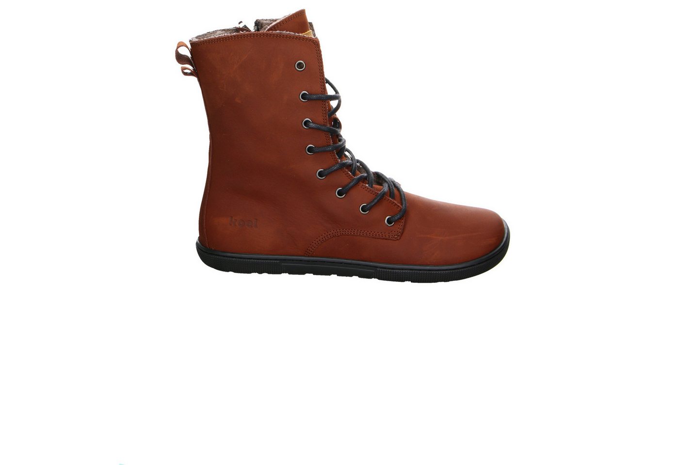 Koel Velour Schnürstiefelette braun Stiefelette