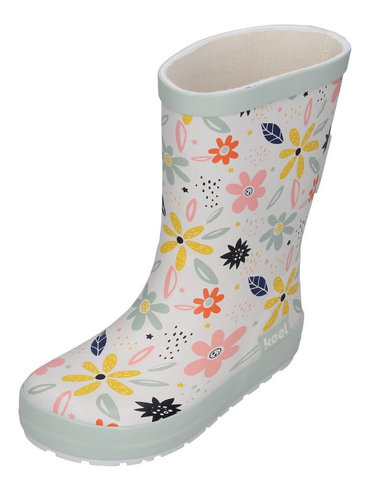 Koel WELLIE BARE MULTI Barfußschuh White Flowers