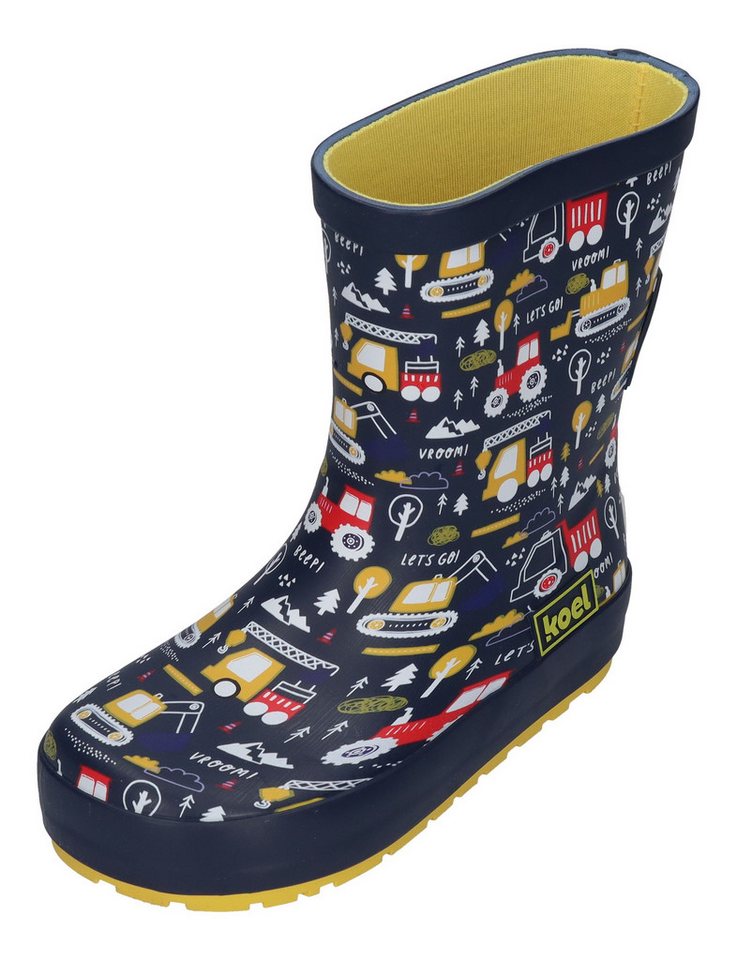 Koel WELLIE TRACTOR V2 Barfußschuh Print Blue