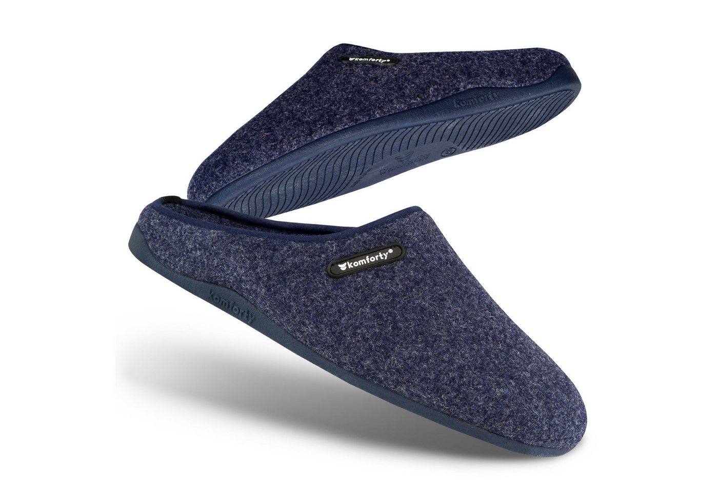 Komforty Hausschuhe Damen Herren für drinnen & draußen aus Wolle Hausschuh (Paar, Natürliche Wolle, Natürlicher Kautschuk, Warme Füße, Komforty) Natürliche Wolle, Made in Spain