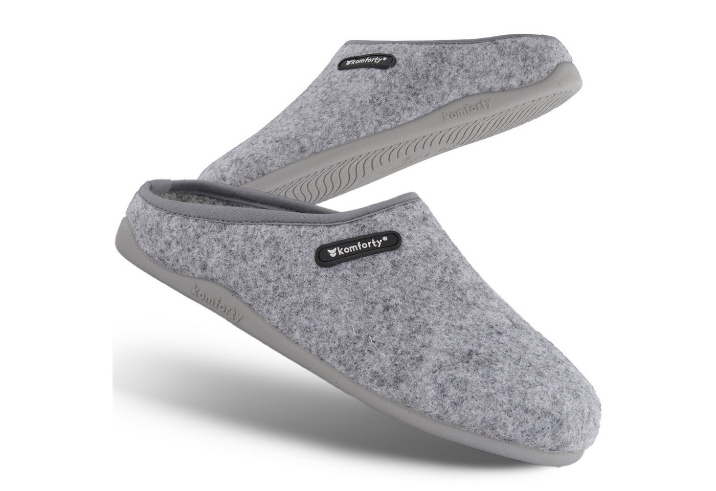 Komforty Hausschuhe Damen Herren für drinnen & draußen aus Wolle Hausschuh (Paar, Natürliche Wolle, Natürlicher Kautschuk, Warme Füße, Komforty) Natürliche Wolle, Made in Spain