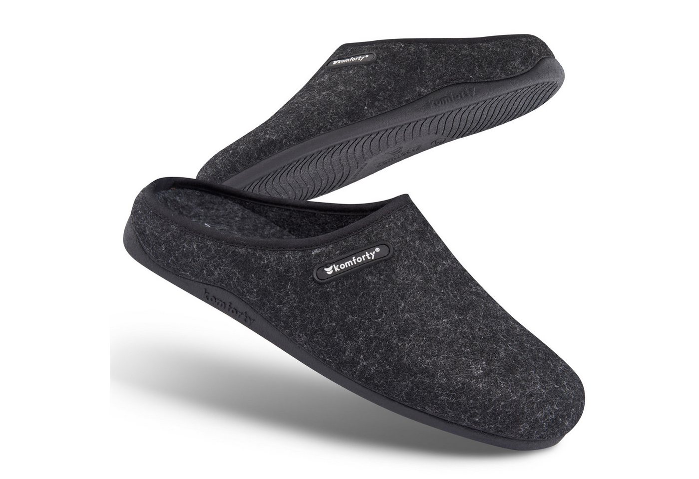 Komforty Hausschuhe Damen Herren für drinnen & draußen aus Wolle Hausschuh (Paar, Natürliche Wolle, Natürlicher Kautschuk, Warme Füße, Komforty) Natürliche Wolle, Made in Spain