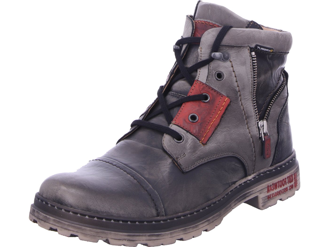 KRISBUT Schnürstiefel echtes Leder