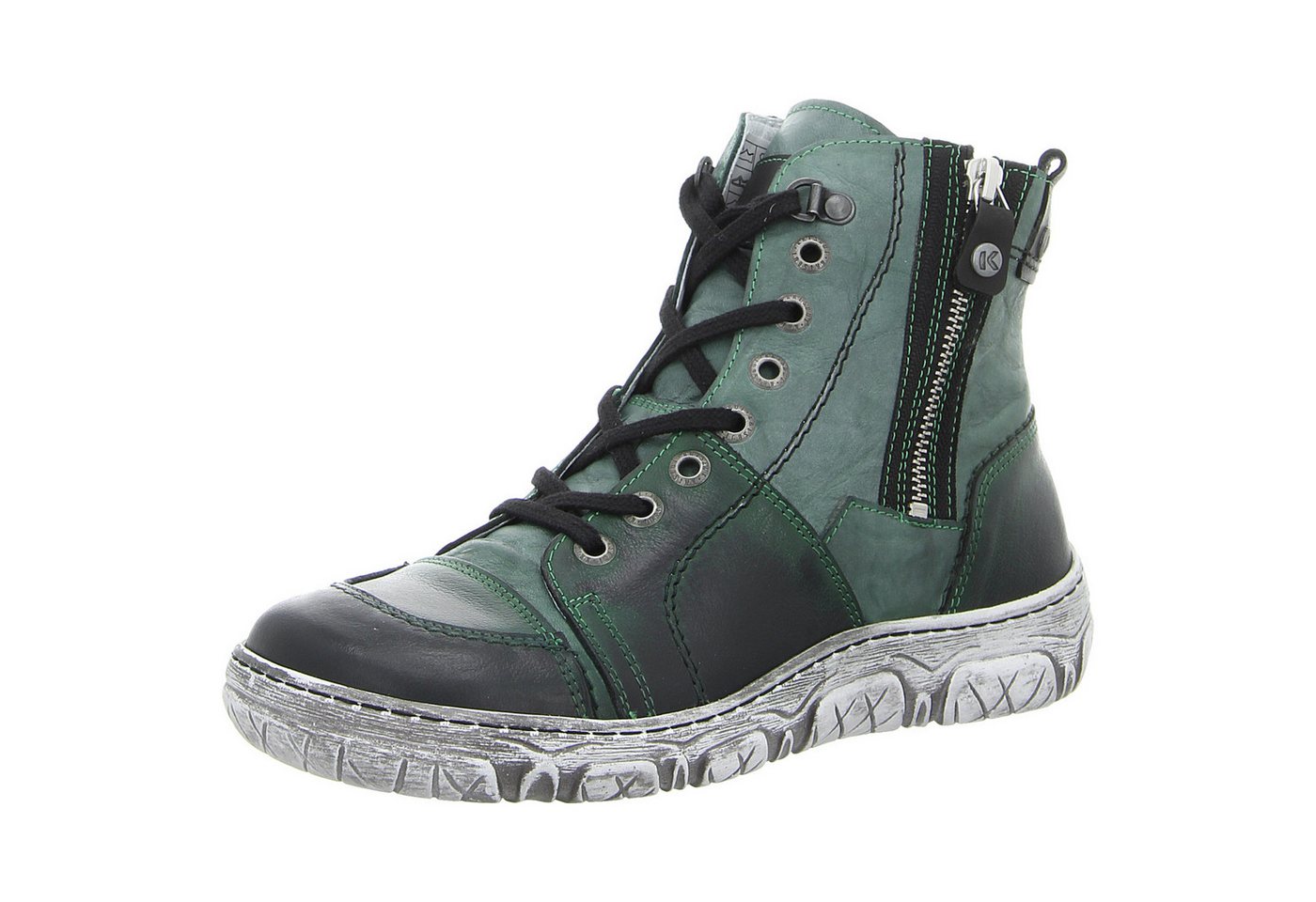 KRISBUT Schnürstiefelette (grün)