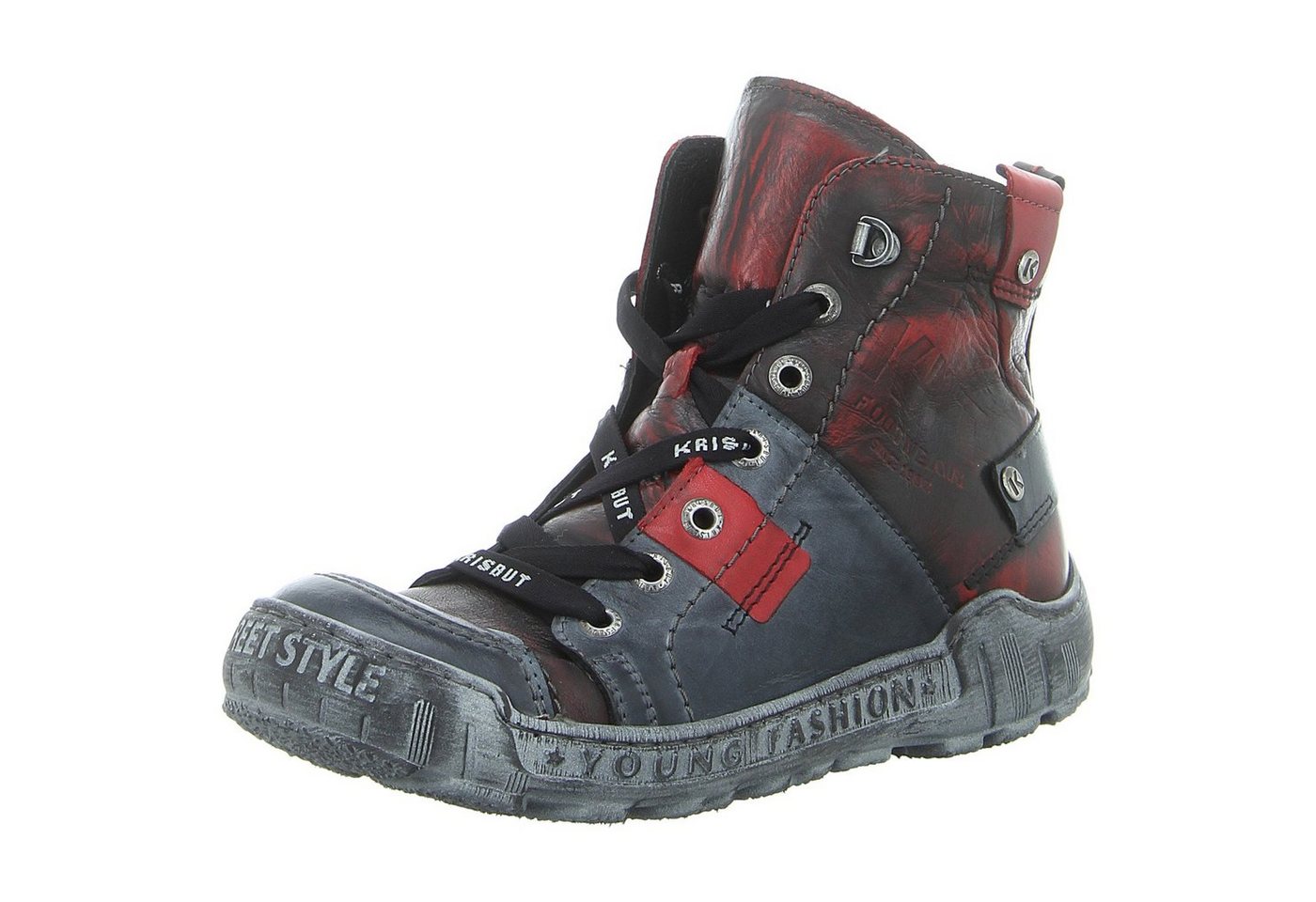 KRISBUT Schnürstiefelette (rot)