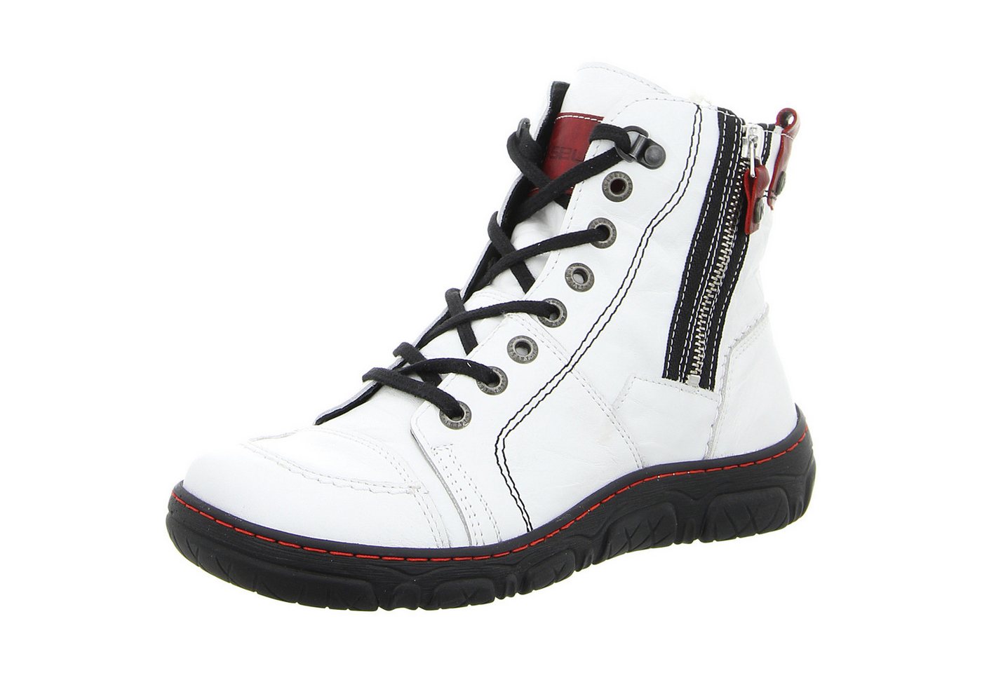 KRISBUT Schnürstiefelette (weiß)