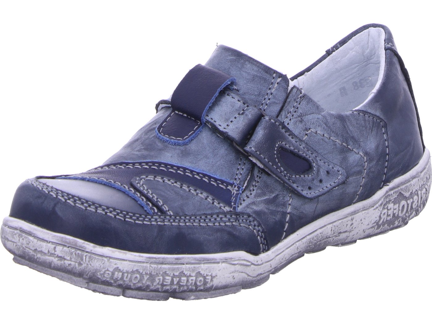 Kristofer Slipper echtes Leder (blau)