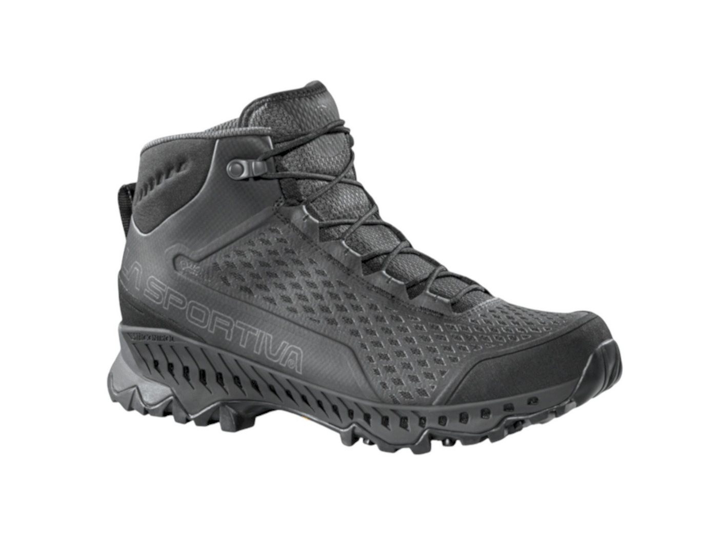 la sportiva Stream GTX (Fast-Hiking, wasserdicht) 2025 schwarz/carbongrau Herren Wanderschuh