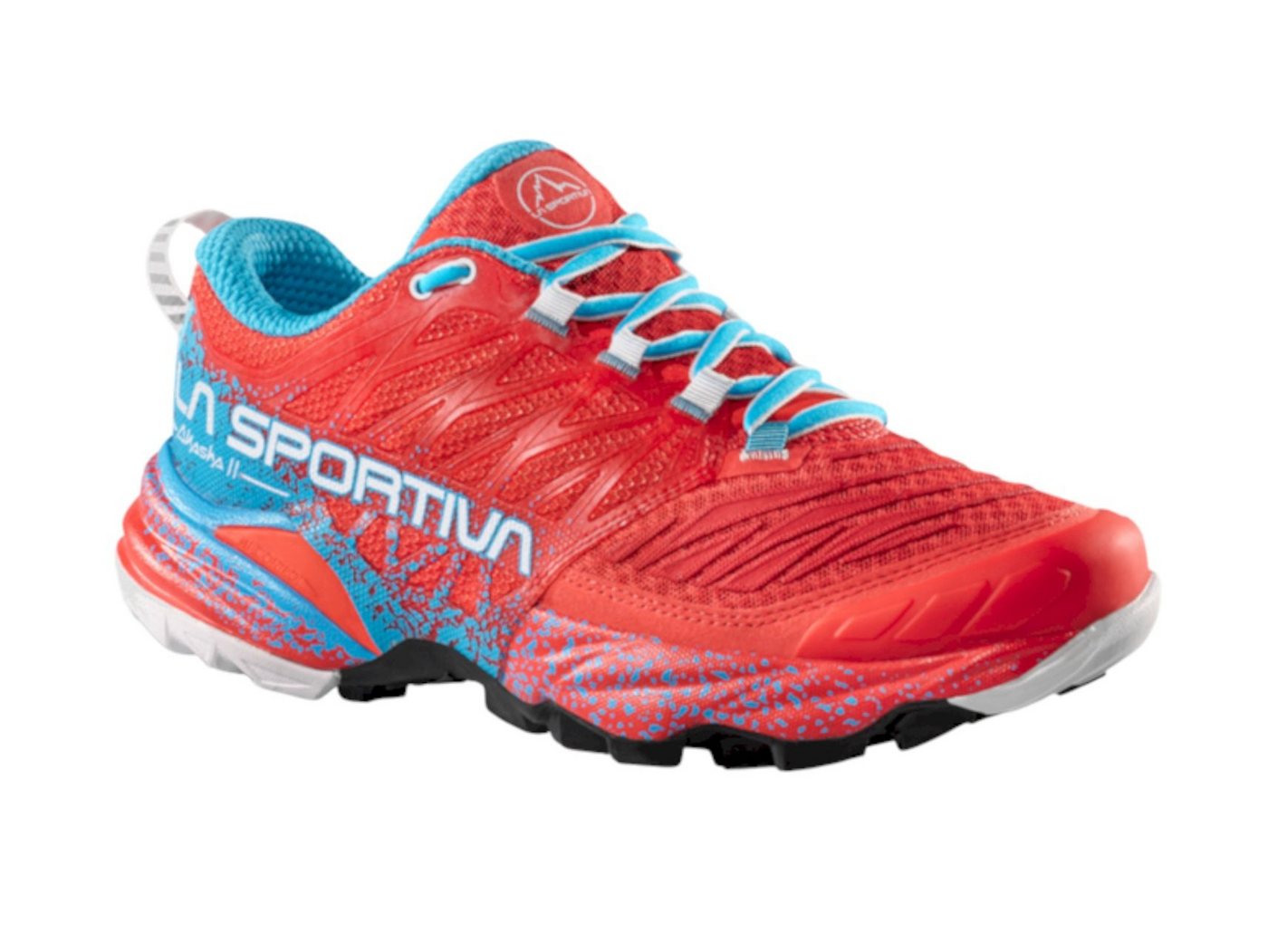 la sportiva Trail-Laufschuhe Akasha II rot/blau Damen Wanderschuh