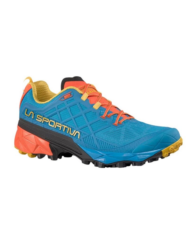 la sportiva Trail-Laufschuhe Akyra II 2024 tropicblau/bunt Herren Wanderschuh