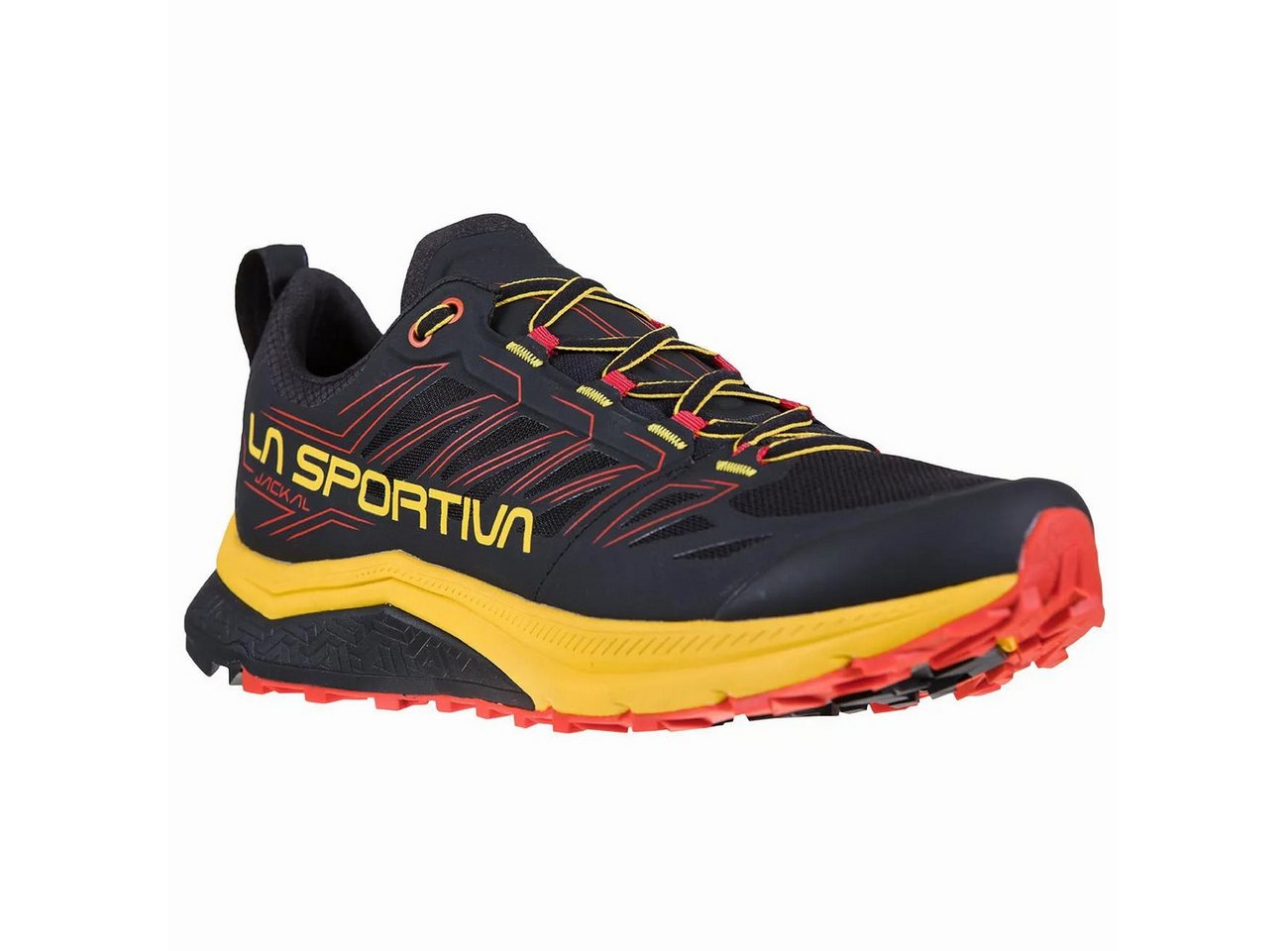 la sportiva Trail-Laufschuhe Jackal (Langstrecke) schwarz/gelb Herren Wanderschuh