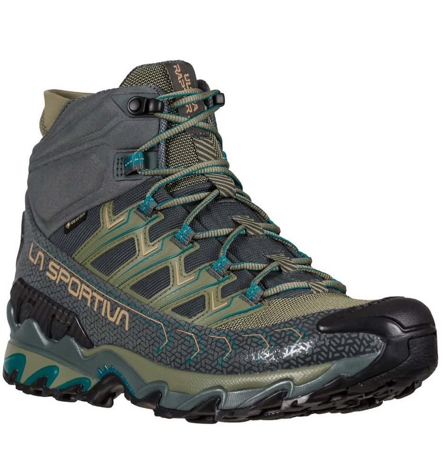 la sportiva Trail-Laufschuhe Ultra Raptor II Mid GTX (wasserdicht) charcoal/lichen Wanderschuh