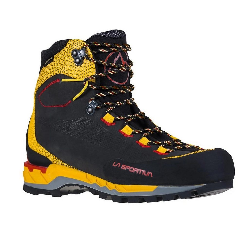la sportiva Trango Tech Leather GTX (Nubukeder, wasserdicht) schwarz/gelb Herren Wanderschuh