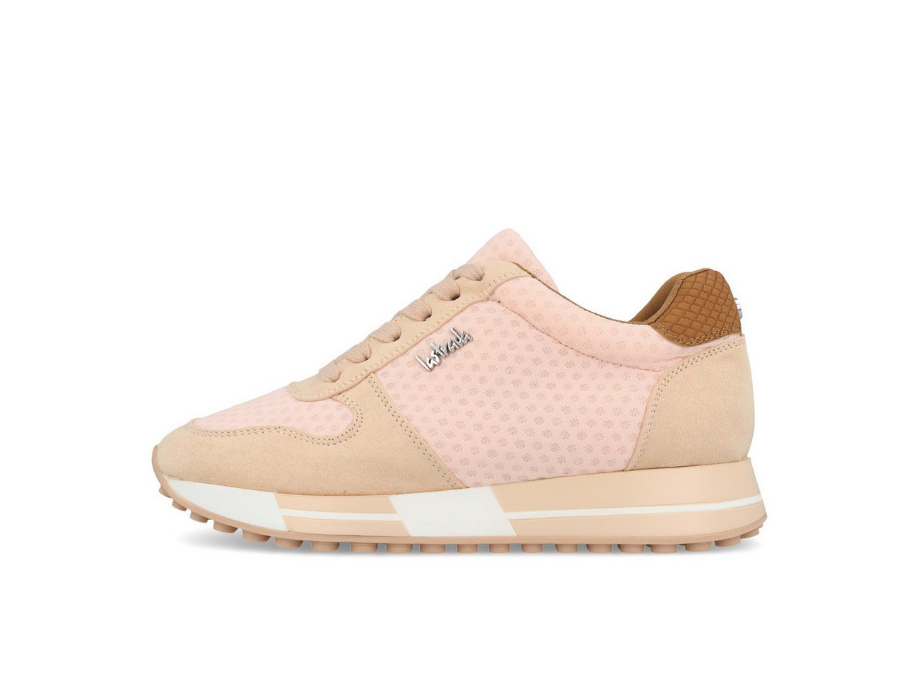 la strada 2101457 Sneaker Damen Peach Micro Mesh Snake Sneaker
