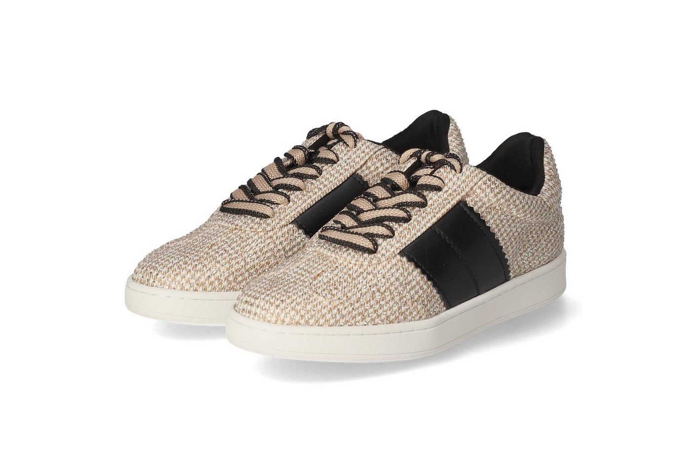 la strada 2341232 4043 Damen Textil gold Schnürschuh