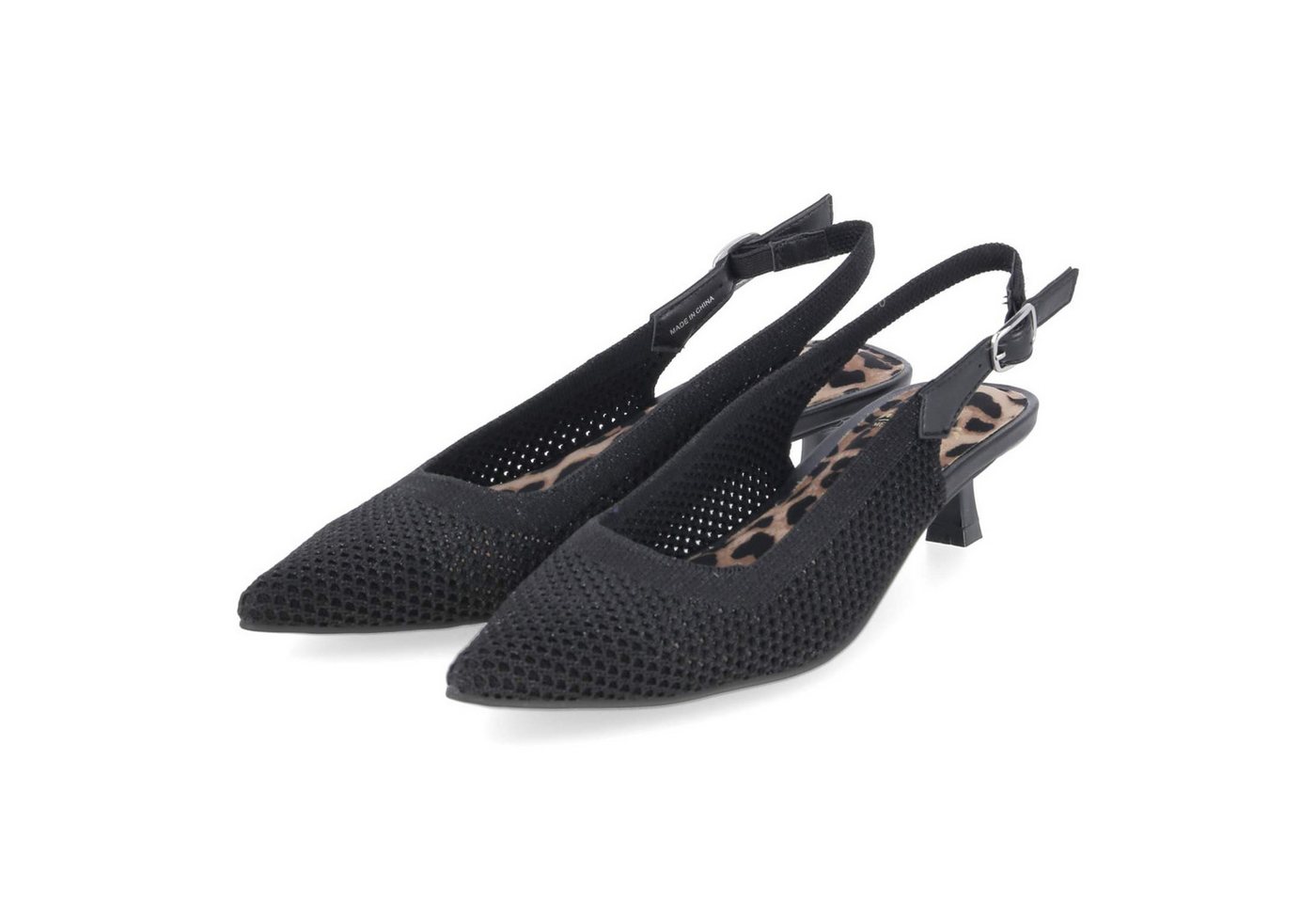 la strada 2403346 4500 Damen Textil & Synthetik silber Slingpumps