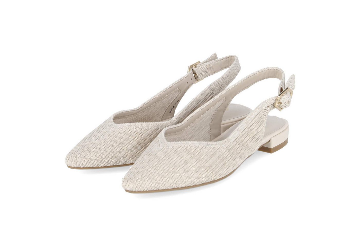 la strada 2501237 4021 Damen Textil beige Slingpumps