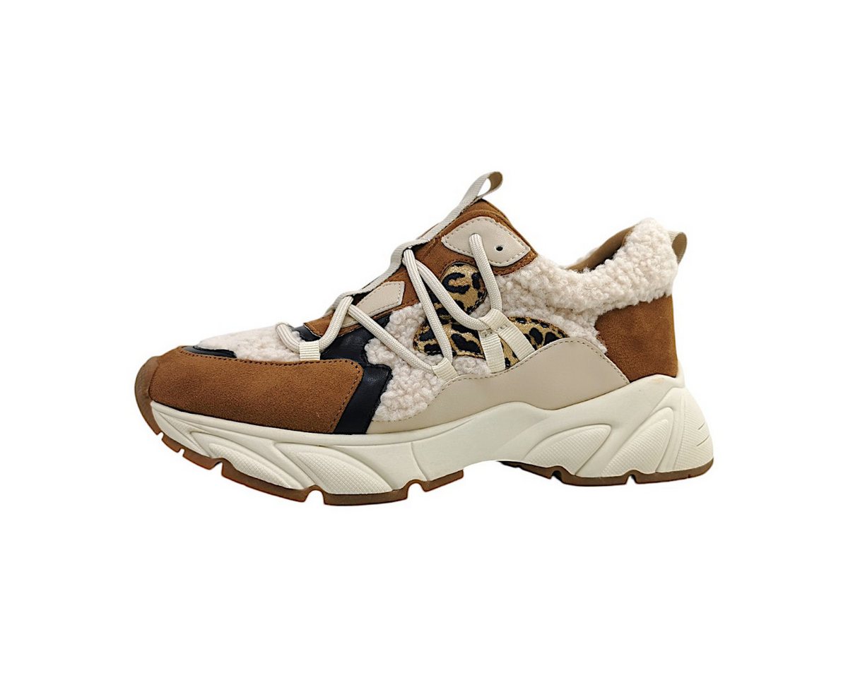 la strada sportlicher Schnürer Schnürschuh (beige)