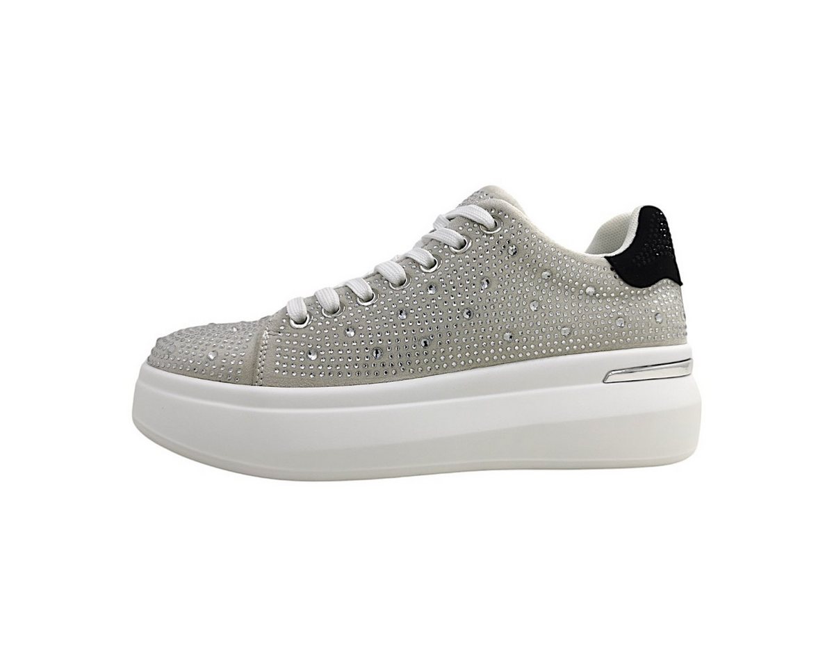 la strada sportlicher Schnürer Schnürschuh (silber)