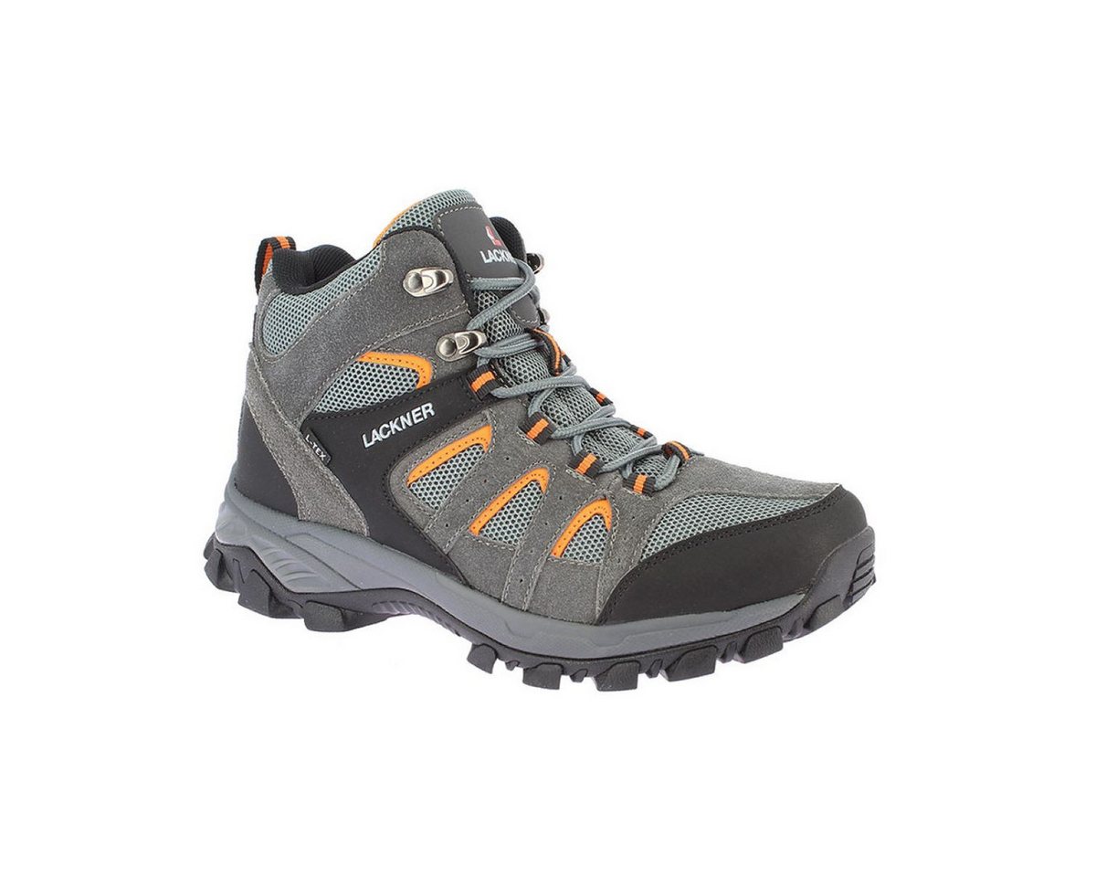 Lackner Outdoor Unisex Wanderschuh Lake TX grau-orange Outdoorschuh