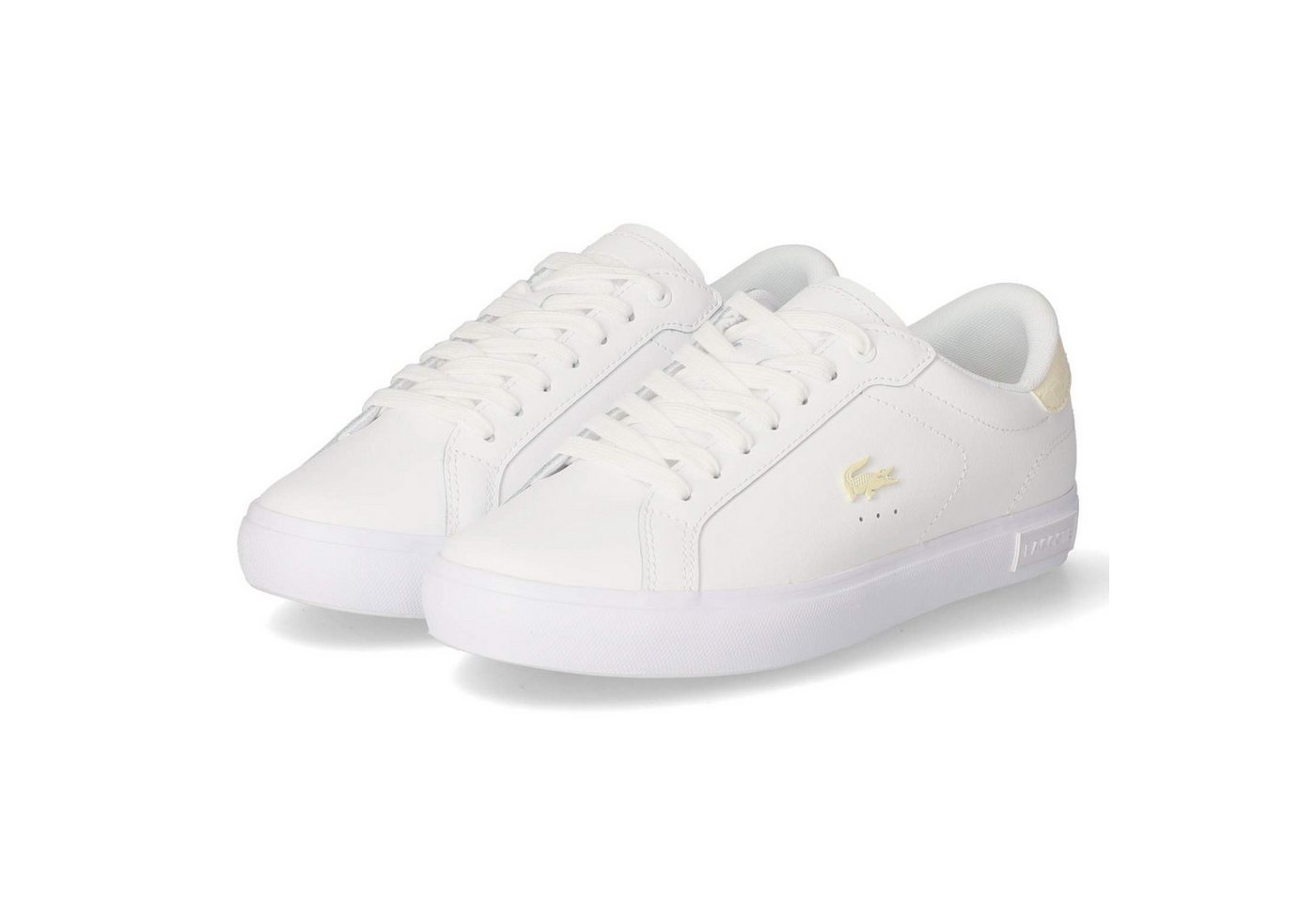 Lacoste 50SFA0154-65T Damen Glattleder weiss Schnürschuh