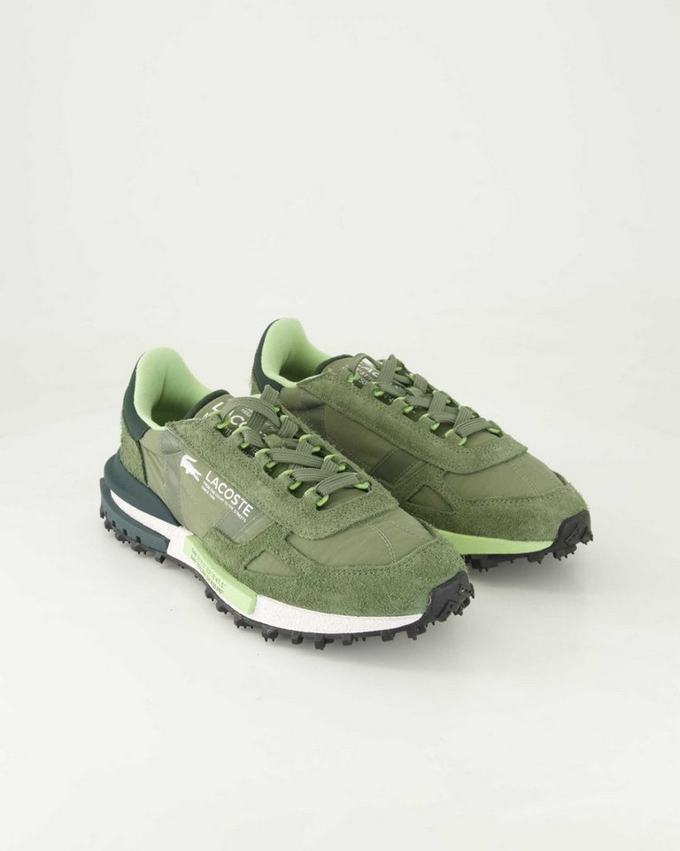 Lacoste Elite Active Sneaker Obermaterial: Leder und Textil (grün)
