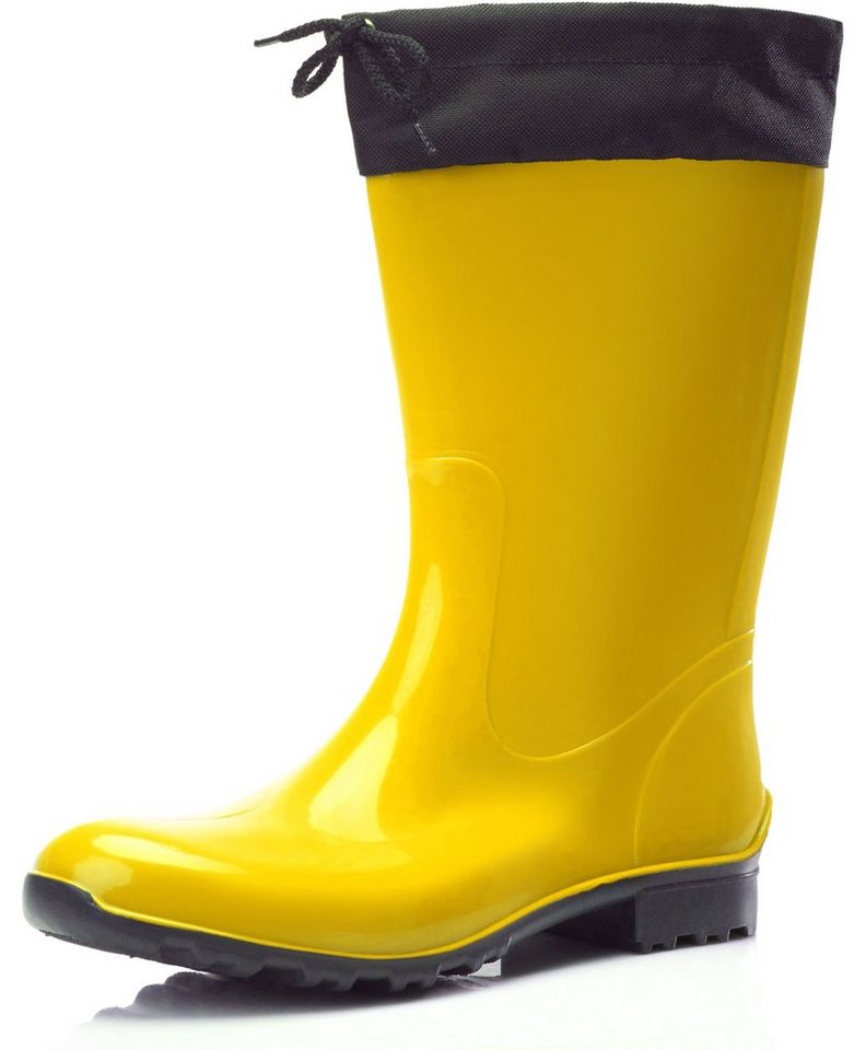 Ladeheid Damen Gummistiefel mit Stulpe LA-968 Gummistiefel