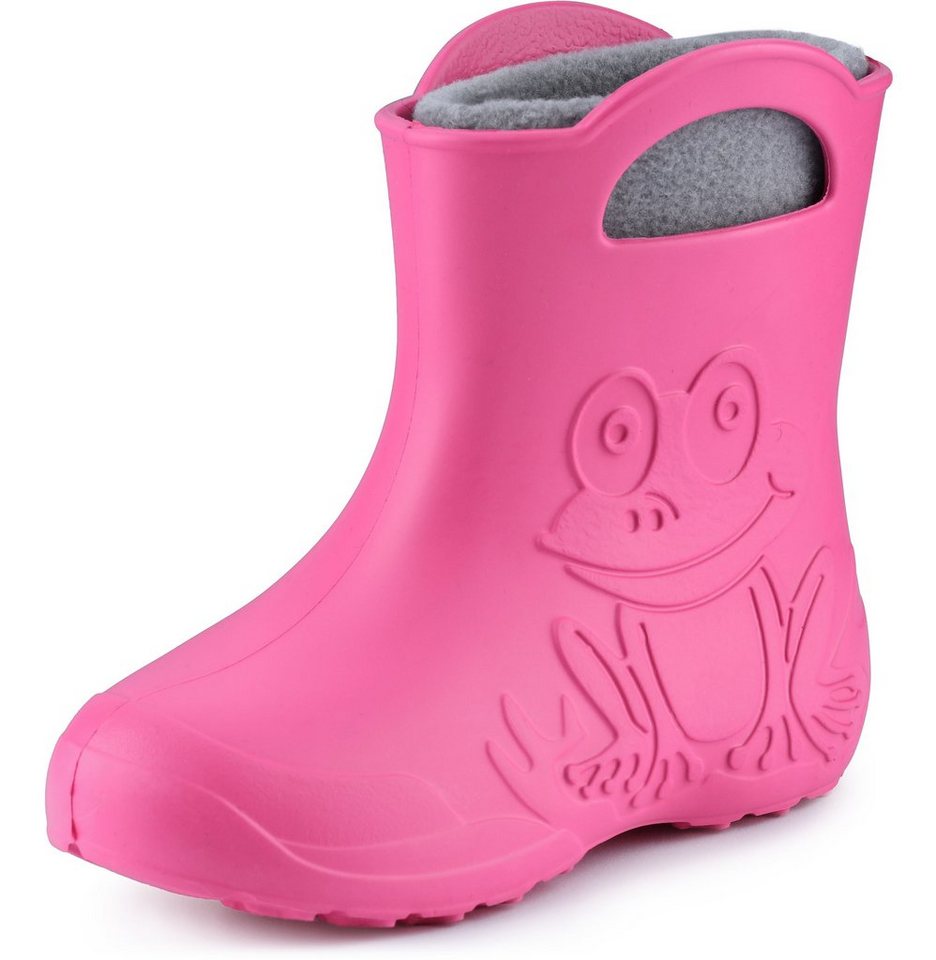 Ladeheid EVA federleichte Regenschuhe LA-CA-03 Kinder Gummistiefel mit herausnehmbares Innenfutter