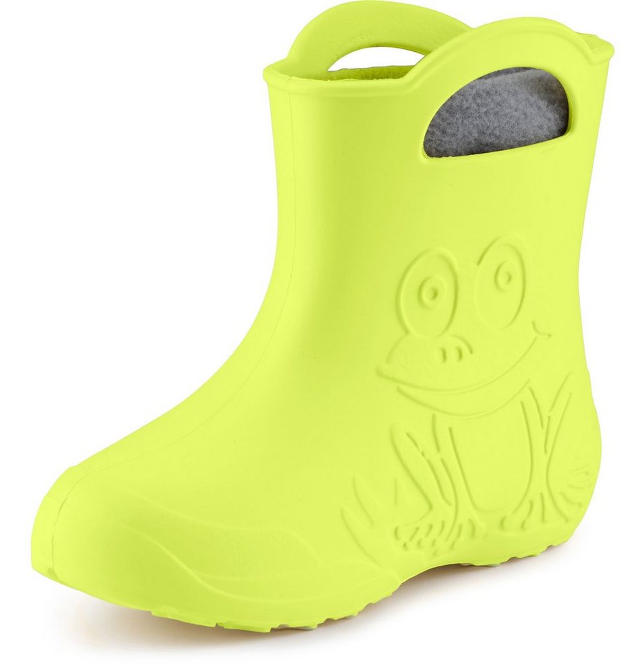 Ladeheid EVA federleichte Regenschuhe LA-CA-03 Kinder Gummistiefel mit herausnehmbares Innenfutter