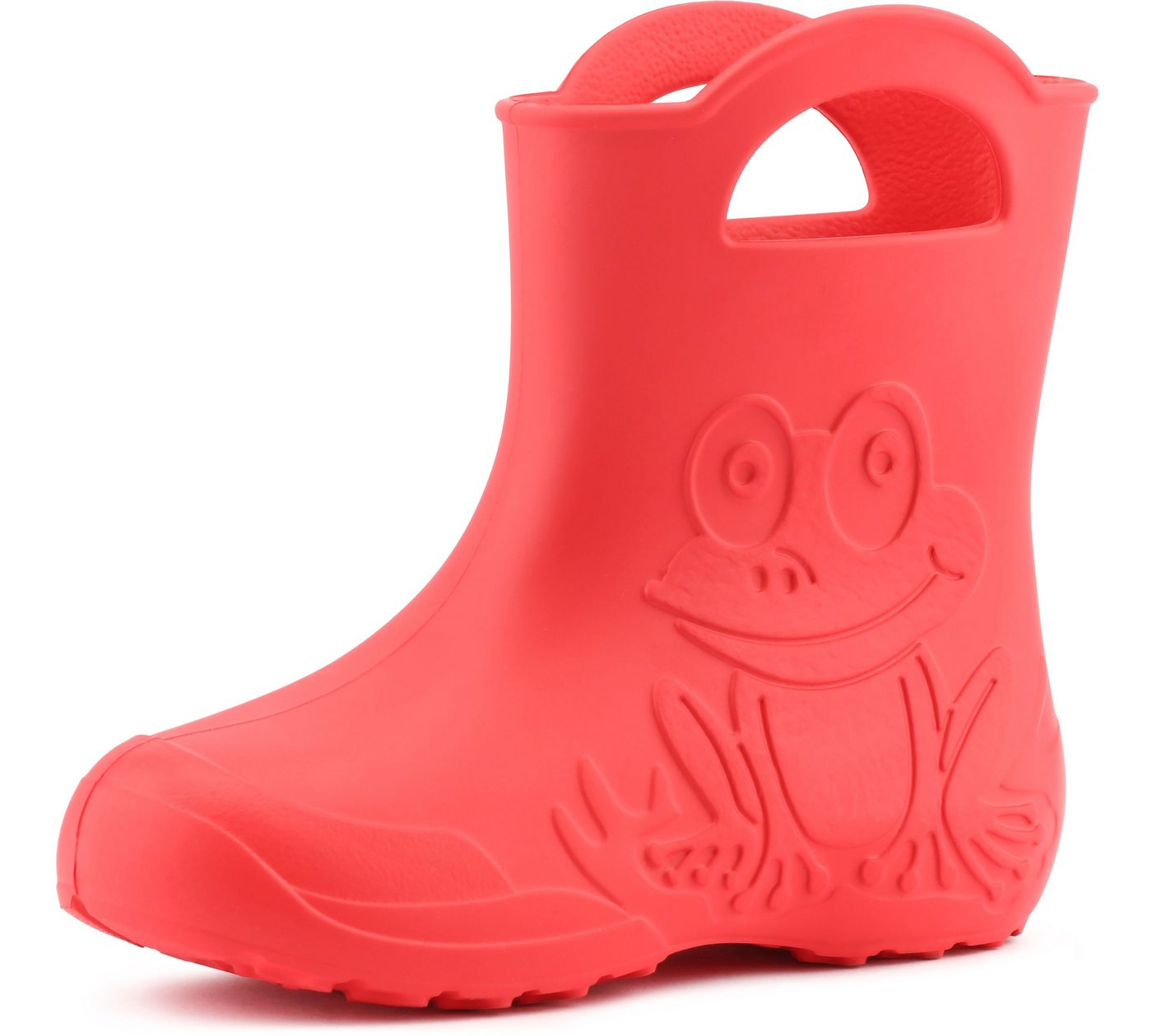 Ladeheid EVA Regenstiefel für Mädchen und Jungen LA-CA-01 Gummistiefel Kinder federleicht viele Farben (Korall)