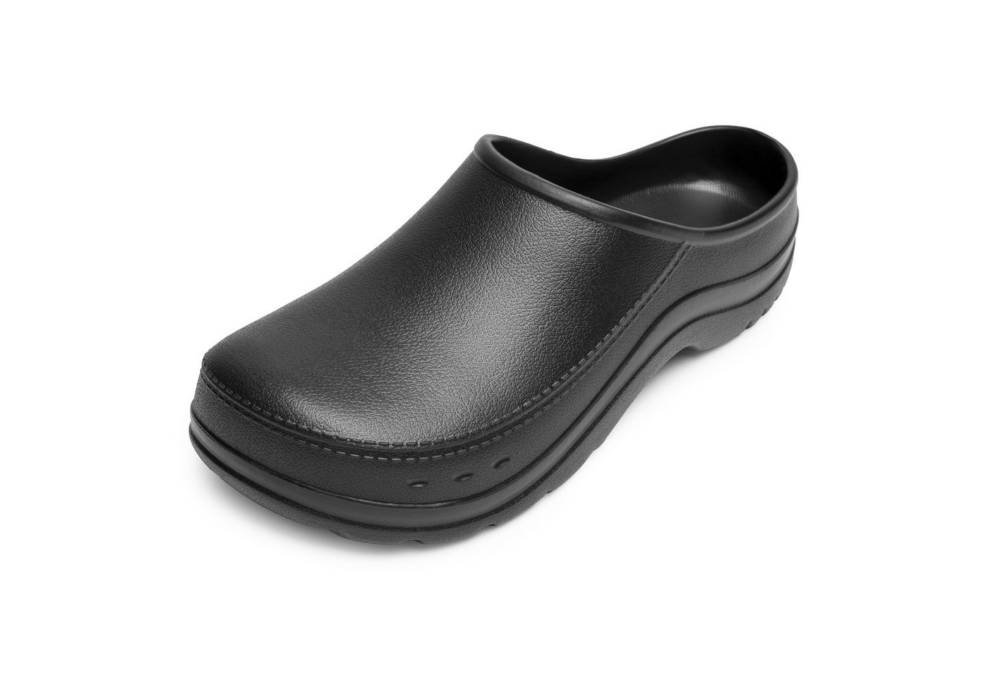 Ladeheid Gartenclogs für Herren Ultraleicht EVA Gartenschuhe LA-CA-24 Clog (42 EU, Schwarz) Wasserdicht & Flexibel