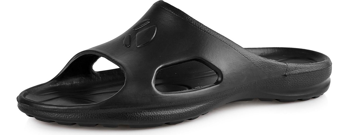 Ladeheid Herren leichte EVA Badelatschen Gartenschuhe Badepantolette KL039M Clog (schwarz)