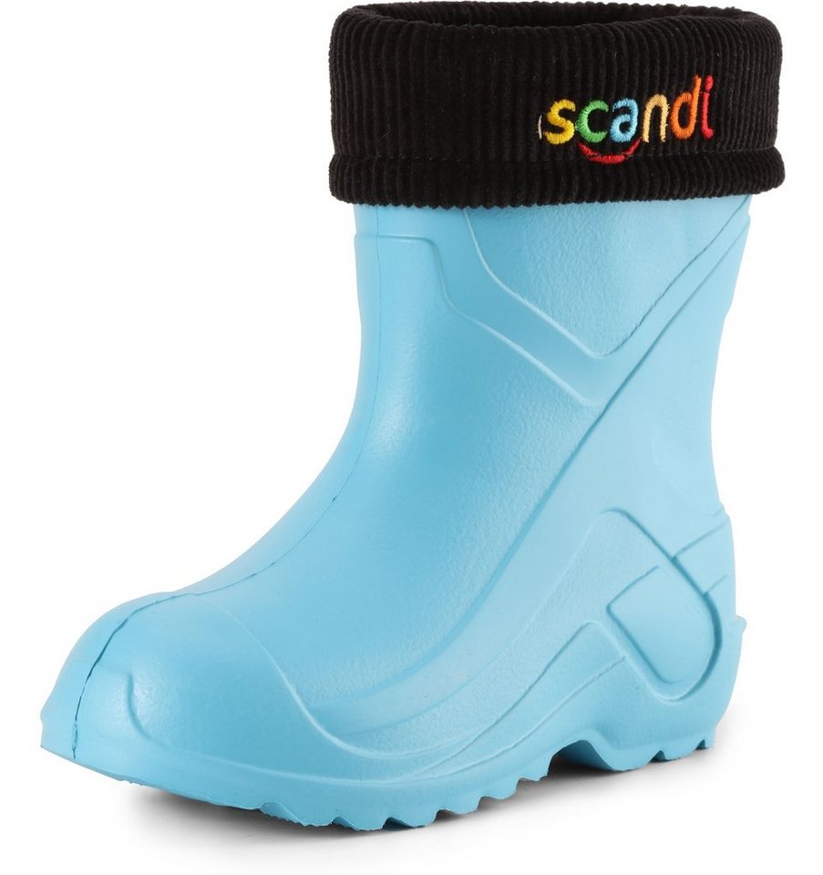 Ladeheid Kinder federleichte EVA Thermo Regenschuhe gefüttert LA-763 Gummistiefel