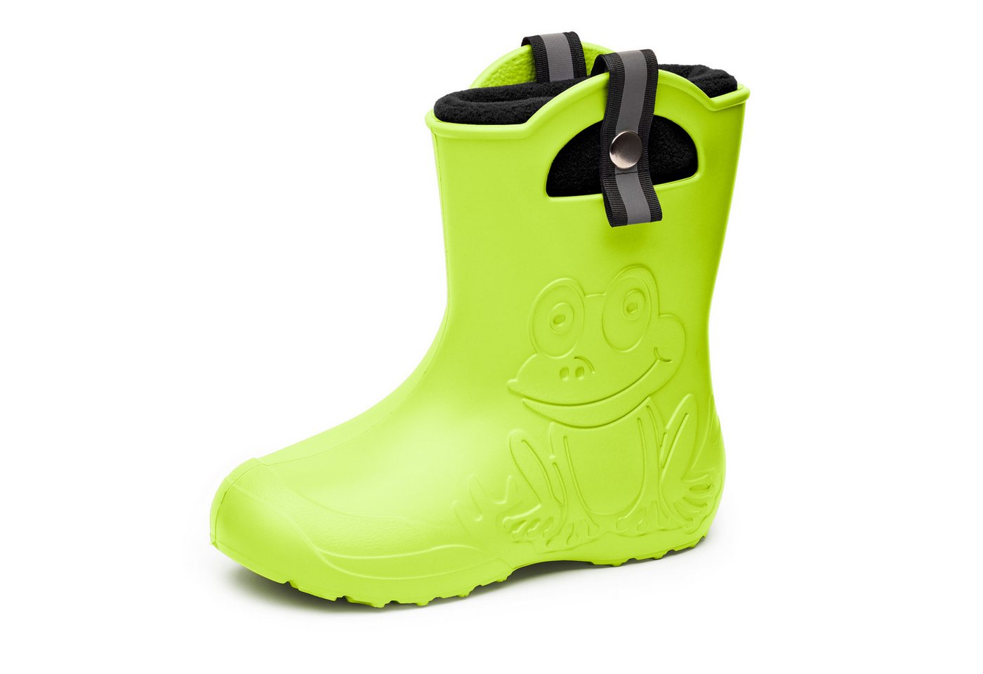 Ladeheid Kinder Federleichte Gummistiefel Thermo mit Fütterung LA-CA-Frog245 Gummistiefel (Limone)