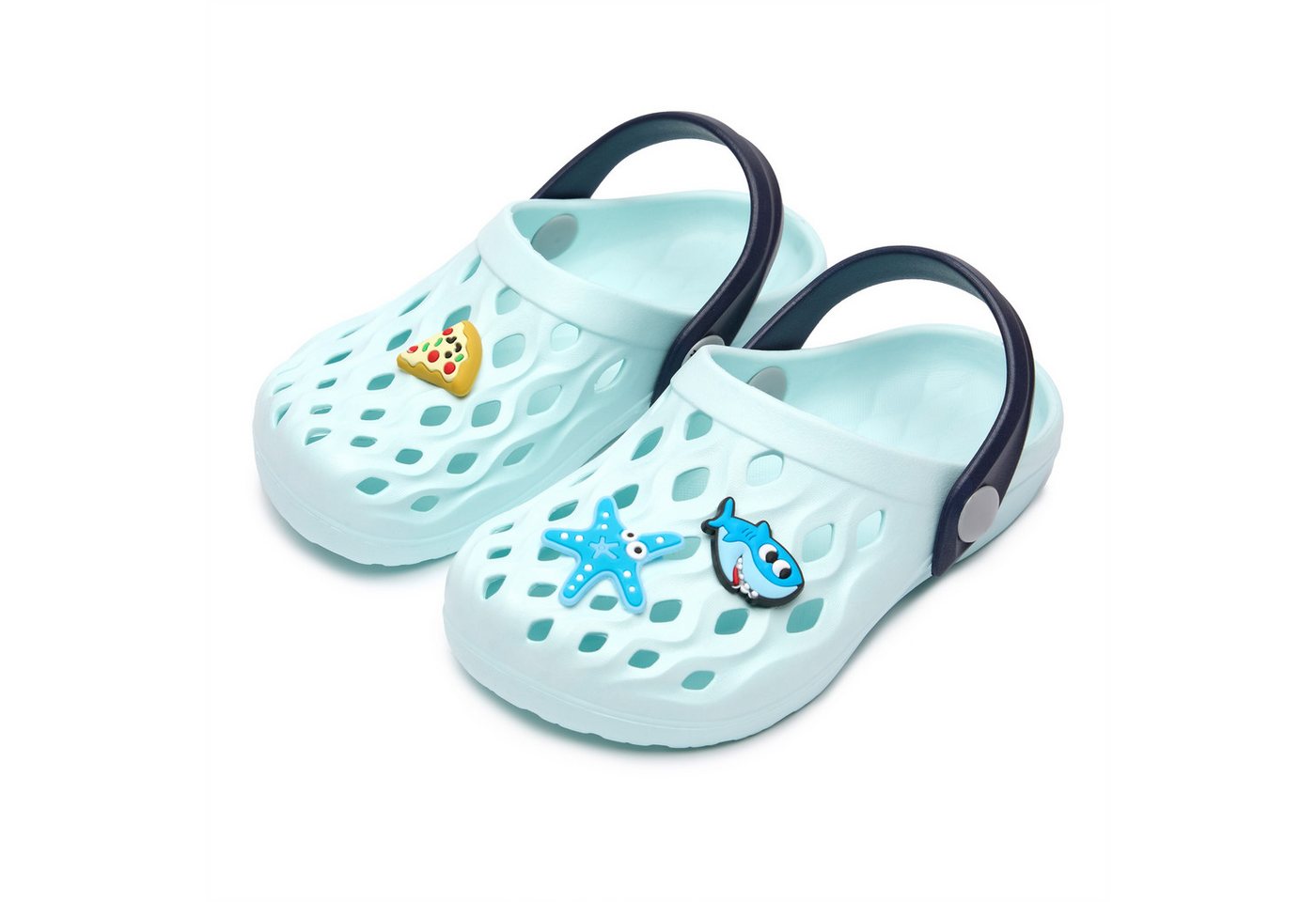 Ladeheid Kinder leichte EVA Clogs Gartenclogs Gartenschuhe LACA15 Clog (blau)