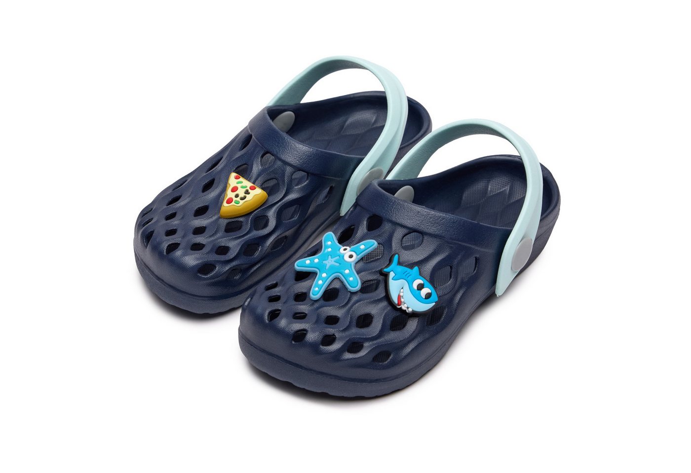 Ladeheid Kinder leichte EVA Clogs Gartenclogs Gartenschuhe LACA15 Clog (blau)