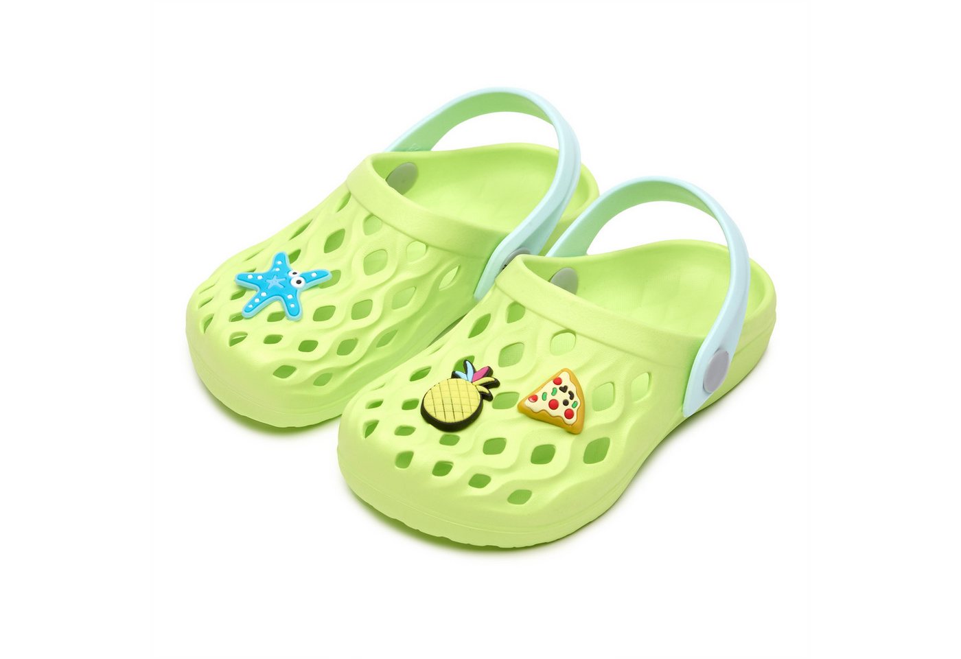 Ladeheid Kinder leichte EVA Clogs Gartenclogs Gartenschuhe LACA15 Clog (Pistazien)