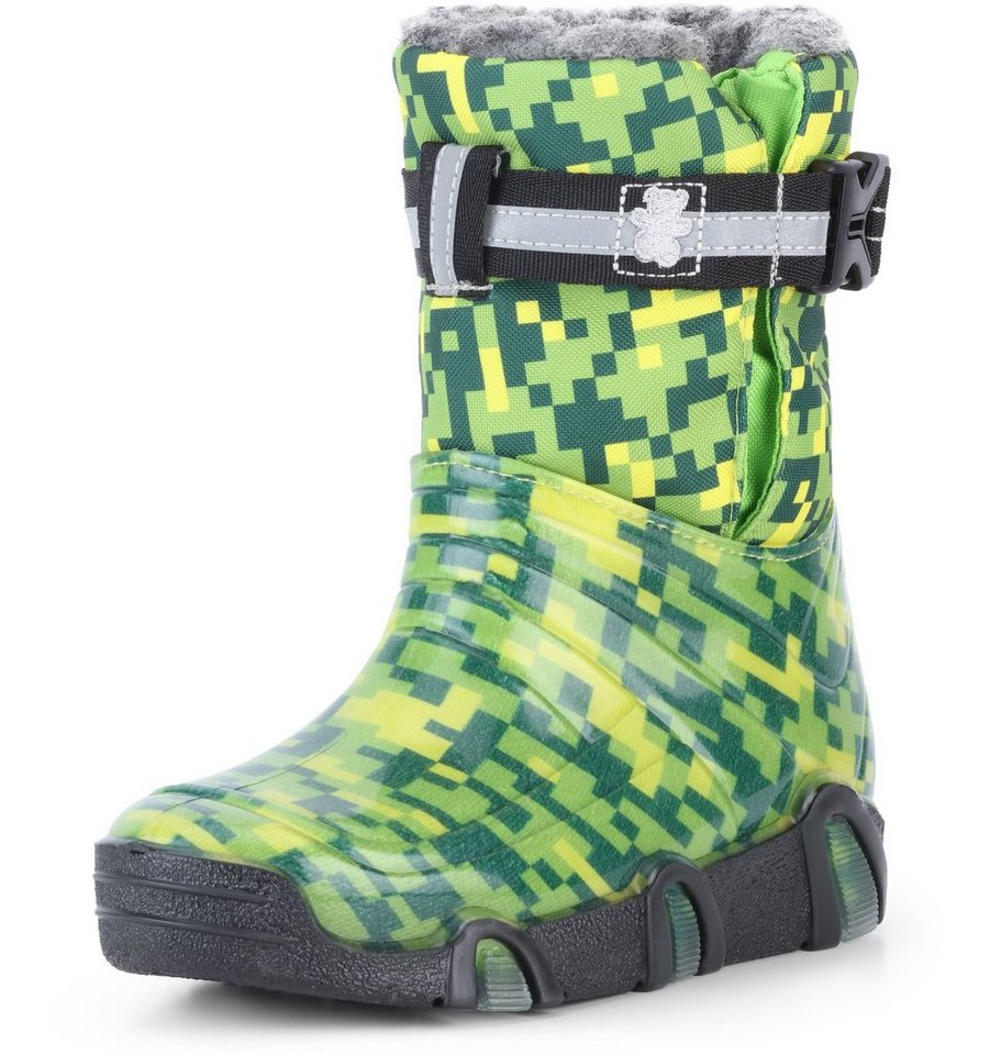 Ladeheid Kinder Mädchen Jungen Schneestiefel Gummistiefel gefüttert LAZT008 Gummistiefel