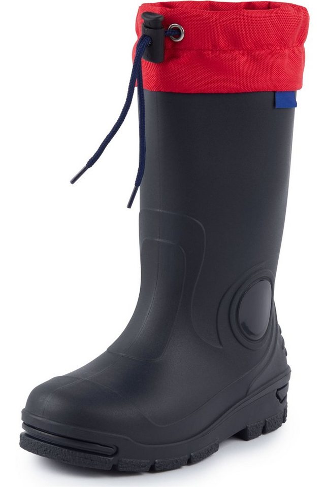 Ladeheid lange Regenschuhe LARB014 Gummistiefel Kinder mit Stulpe zum Festziehen