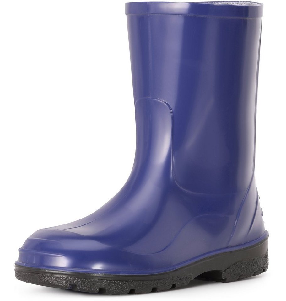 Ladeheid Regenstiefel für Mädchen und Jungen LA-939 Gummistiefel Kinder leicht zu reinigen (blau)