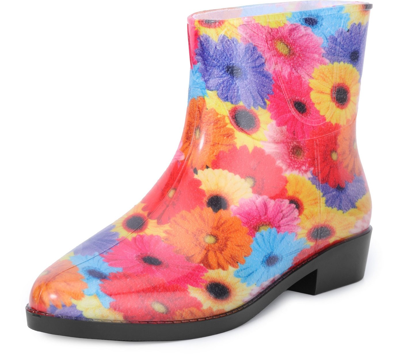 Ladeheid Regenstiefelette Damen LAZT201802 Gummistiefel für Frauen kurz und komfortabel