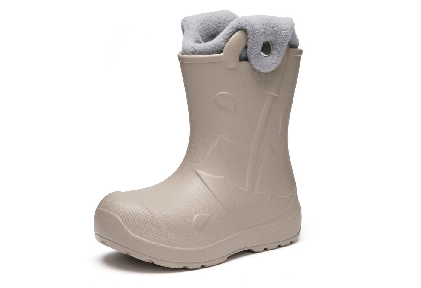 Ladeheid x Camminare Kinder aus leichtem EVA warm gefüttert mit Griff LA-CA-21 Gummistiefel (beige)