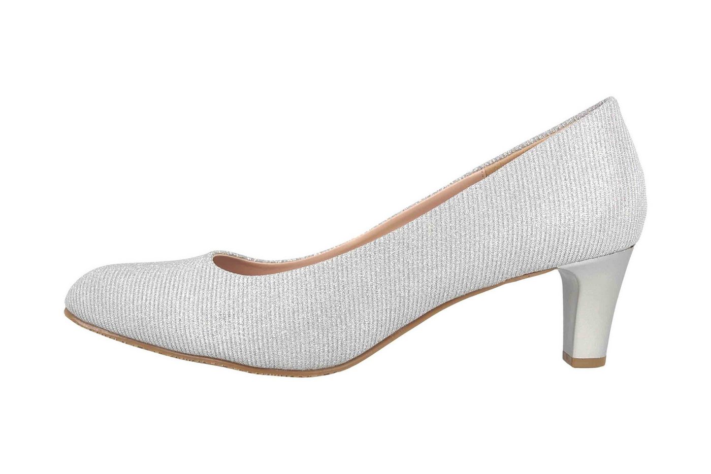 LadyPepp 2GY0211501 Silver Glitter Textile Pumps