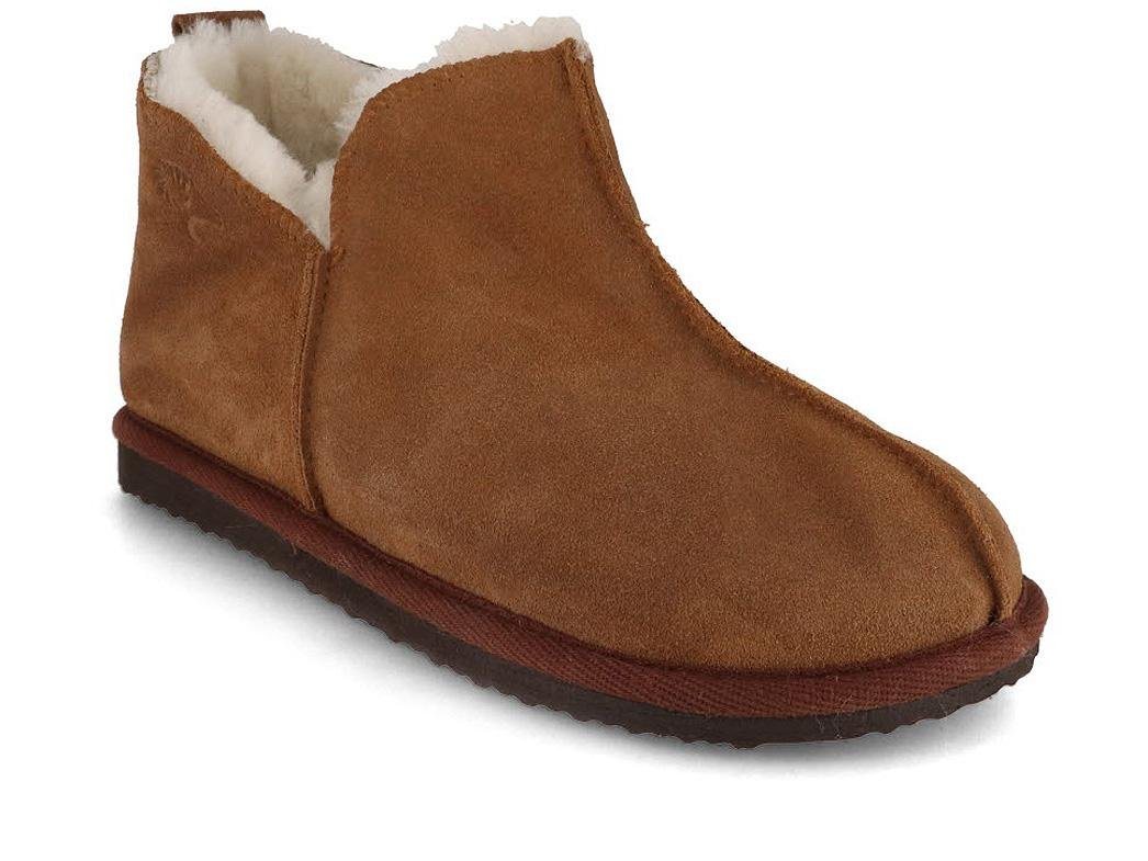 LAMMBOCK Shearlock Lammfell Hausschuhe für Damen Herren, cognac Hausschuh Winterhausschuhe aus Lammfell, temperaturregulierend